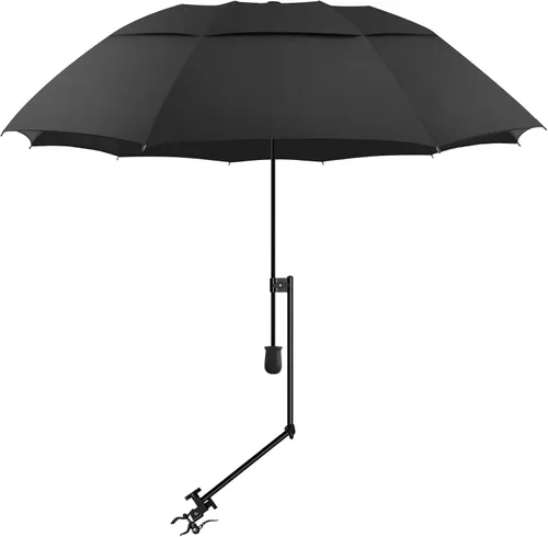 Miniatura 11 de XLINGZA Sombrilla de playa UPF 50+ con abrazadera universal ajustable