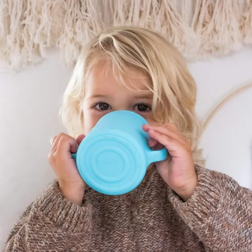Miniatura 2 de green sprouts Taza de aprendizaje La silicona ayuda a evitar productos químicos nocivos Ayuda al niño a desarrollar habilidades independientes