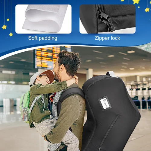 Miniatura 4 de YOREPEK Mochila acolchada para asiento de automóvil compatible con todos los asientos y bases de automóvil Nuna Pipa, bolsas de asiento de automóvil