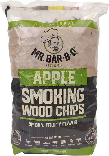 Miniatura 11 de Mr Bar-B-Q Chips de Madera de Cerezo para Ahumar, Virutas de Madera 100% Natural para Ahumadores, Funciona con Ahumador, Gas, Parrilla Eléctrica