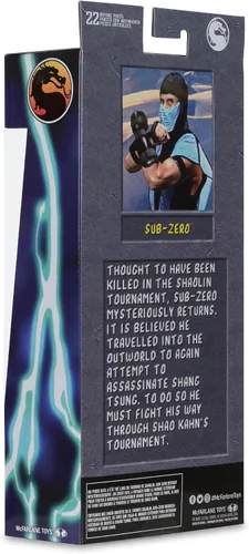 Miniatura 9 de McFarlane Toys - Figura de acción Mortal Kombat Klassic Sub-Zero de 7 pulgadas