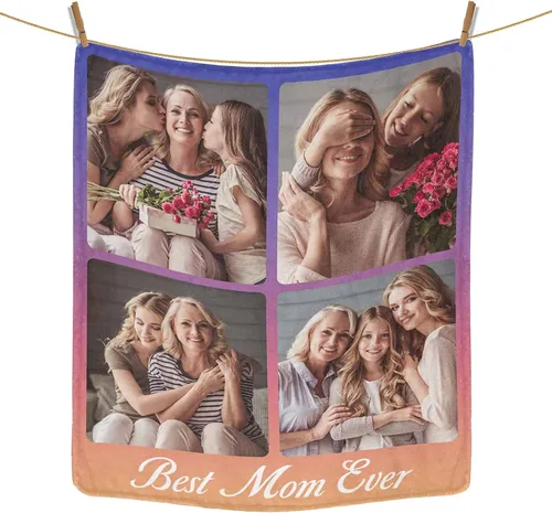 Miniatura 21 de Regalos personalizados de cumpleaños para el Día del Padre, para papá, abuelo, hombres, manta personalizada con fotos para mi papá, regalos de hija