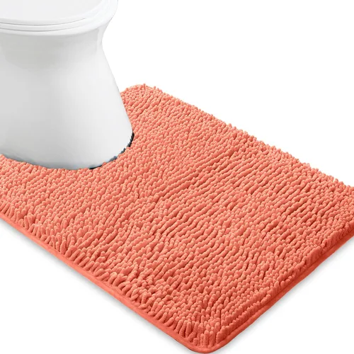 Miniatura 40 de Yeaban Alfombra de pasillo de baño de 24 x 72 pulgadas, antideslizante, alfombra de baño larga de felpilla gruesa, absorbente y lavable, alfombra
