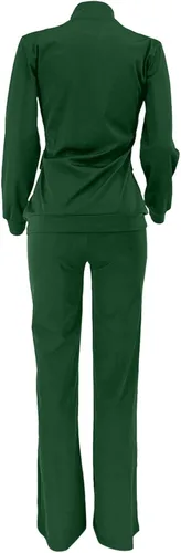 Miniatura 4 de DUOWEI Conjunto de ropa de esquí para mujer, ropa deportiva de moda, pantalones de dos piezas, conjunto de bolsillo, trajes de chándal para mujer