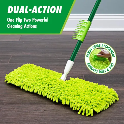 Miniatura 3 de Libman - Trapeador de polvo de microfibra de 2 lados de 18 pulgadas, trapeadores secos y húmedos de doble cara para limpieza de suelos, madera dura
