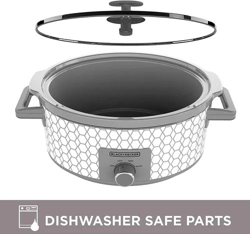 Miniatura 5 de Black+Decker Olla de cocción lenta con control de dial de 7 cuartos