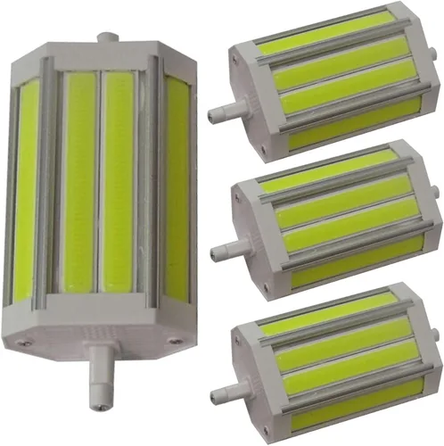 Bombilla de doble extremo tipo J de 4.646 in de 30 W (reemplazo halógeno T3 de 300 W) luz diurna blanca 6000 K R7S 4.646 in, luz de inundación LED,