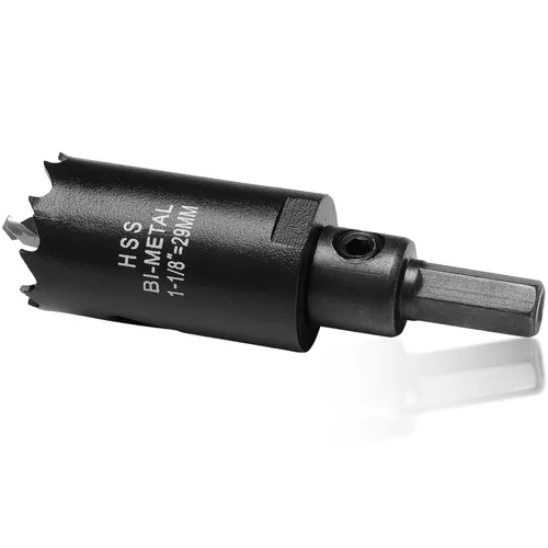 Miniatura 67 de Sierra de agujero de 4 1/8” (105mm) para madera y plástico, broca de corte de núcleo de sierra de agujero HSS bimetálica para paneles de yeso, Rojo