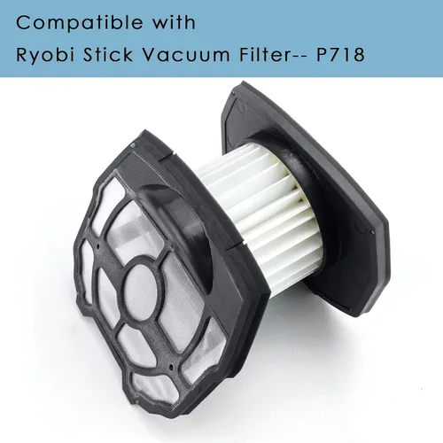 Miniatura 2 de Filtro de repuesto para aspiradora Ryobi P718 P718K P718B 313282002 de 18 voltios, 1 conjunto de filtro con prepantalla