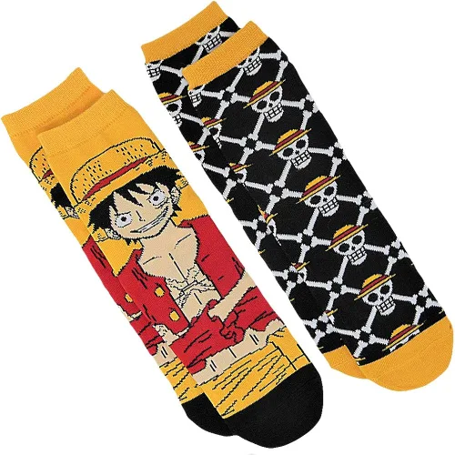 Miniatura 6 de Ripple Junction Calcetín redondo de anime de una pieza 2 pares con licencia oficial para adultos para hombres y mujeres