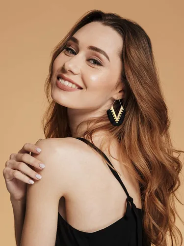 Miniatura 5 de 12 pares de aretes de borla de aro bohemios geométricos hechos a mano para mujer