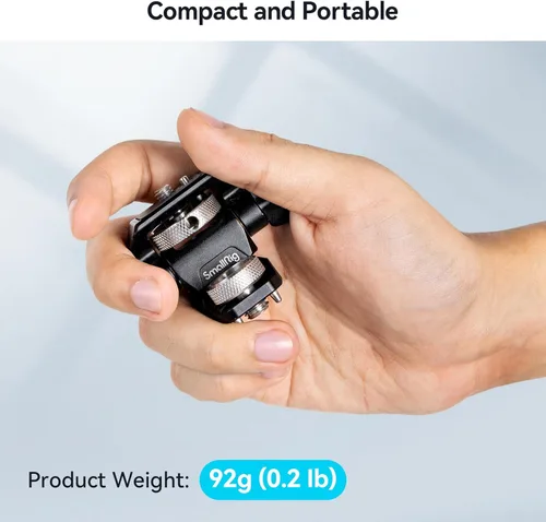 Miniatura 5 de SMALLRIG Soporte de monitor de cámara ajustable para estilo ARRI (edición Bumblebee), giro de 360° y soporte de inclinación de 180°, soporte