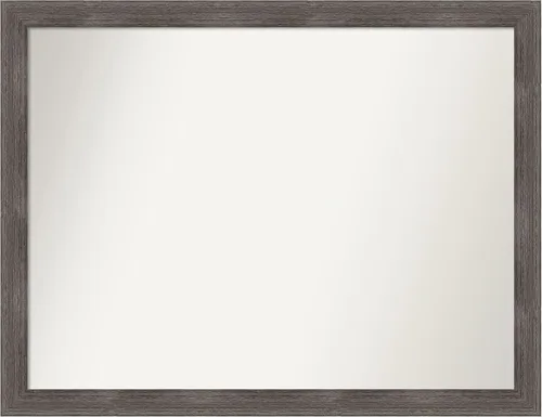 Miniatura 378 de Amanti Art Espejo personalizado, espejo de baño gris plomo a rayas, espejo de pared o espejo de tocador de baño sobre el fregadero
