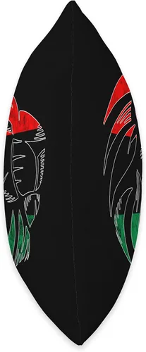 Miniatura 2 de Pan African Pride Black History Pan African UNIA Flag Lion Afro-American Black History - Almohada de 18 x 18 pulgadas, multicolor