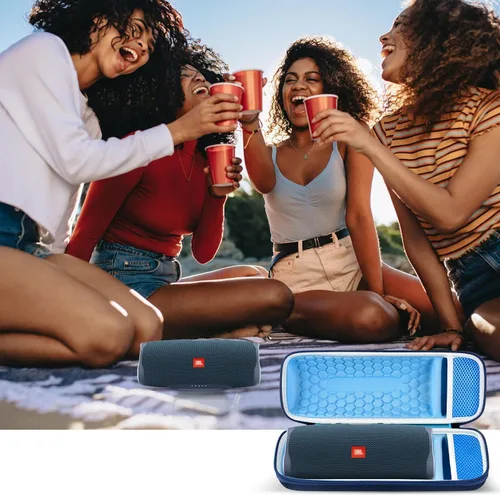 Miniatura 6 de Comecase - Funda rígida de viaje para JBL Charge 4/Charge 5 impermeable Bluetooth altavoz. Bolsa de almacenamiento para cargador y cable USB