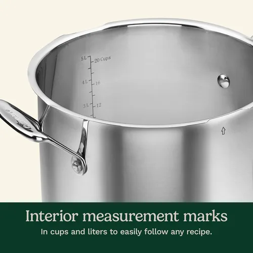 Miniatura 4 de Cuisinart 766S-22 - Olla para pasta de acero inoxidable de 6 cuartos de galón con tapa coladora Colección de utensilios de cocina clásicos de Chef