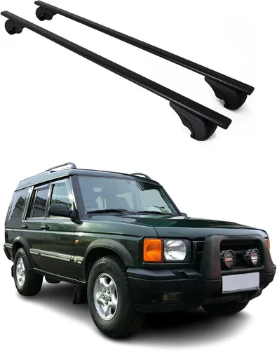 Miniatura 11 de OMAC Portaequipajes para techo con cerradura para Land Rover Discovery 2002-2004, antirrobo, gris, para viajes, kayak, canoa, surf, esquí