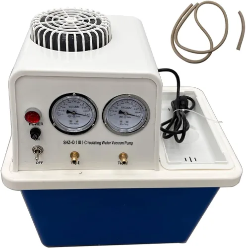 INTBUYING Bomba de vacío de agua circulante de 110V 15L Aspirador de chorro de agua de laboratorio para química y evacuación de aire, bomba de vacío
