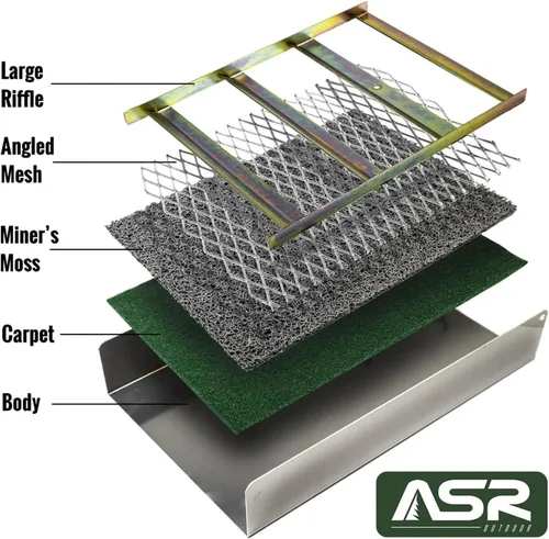 Miniatura 4 de ASR Outdoor Caja de Esclusa de Oro Plegable de Aluminio de 50" Equipo de Prospección