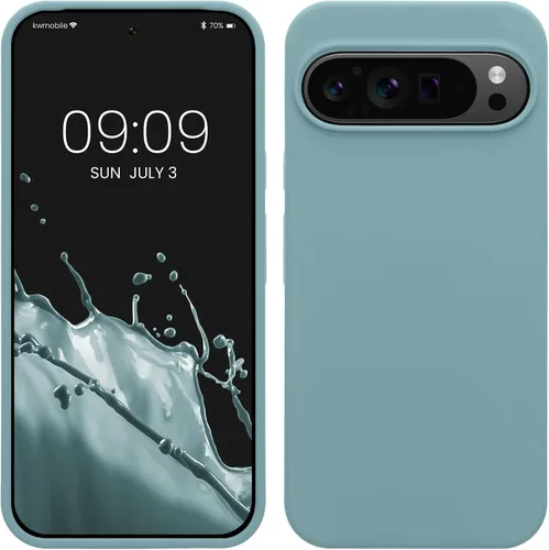 Miniatura 39 de kwmobile Funda Compatible con Google Pixel 6 Pro - Funda de Teléfono de Silicona TPU con Acabado Suave - Azul Caribe