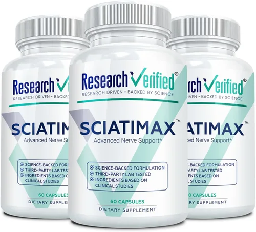 Miniatura 9 de Research Verified Sciatimax - Soporte para ciática y nervios con vitaminas B, magnesio, corydalis, boswellia y ácido alfa lipoico - 60 cápsulas