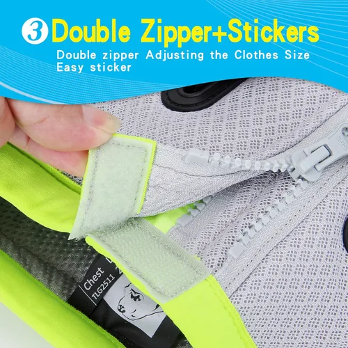 Miniatura 4 de JUXZH Truelove - Chaleco de refrigeración para perro, chaqueta enfriadora con cremallera ajustable para entrenamiento de caza al aire libre