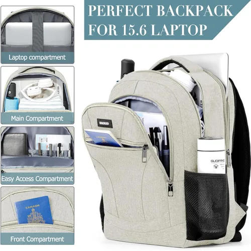 Miniatura 2 de BIKROD Mochila para niños y hombres, mochila escolar para adolescentes y niñas, mochila ligera e informal para la escuela secundaria, mochila