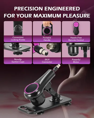 Miniatura 4 de SENSUA Máquina sexual automática, máquina de consolador de empuje con 6 accesorios y control remoto para mujeres, hombres, parejas, juguetes