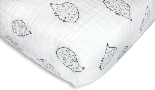 Miniatura 10 de SwaddleDesigns Sábana bajera ajustable de muselina de algodón más suave para bebé niño y niña, azul pastel Ahoy!
