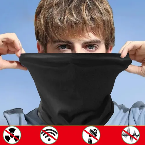 Miniatura 4 de VAJOOCLL Faraday Gaiter Shields 5G, 4G, Cellular, WiFi, Bluetooth, Faraday Scarf Effective Shielding Fluctuation Efficiency 99.99% Scarf Protect