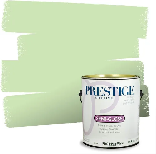 Miniatura 175 de PRESTIGE Pintura exterior e imprimación en uno, aloe, plano, 1 galón