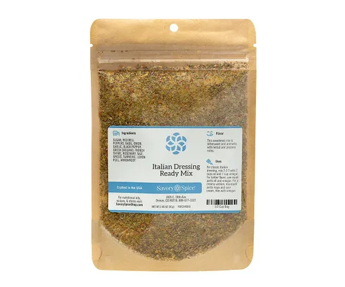 Savory Spice - Mezcla lista para aderezo italiano, mezcla de condimentos italianos, solo tienes que añadir aceite y vinagre para aderezo italiano