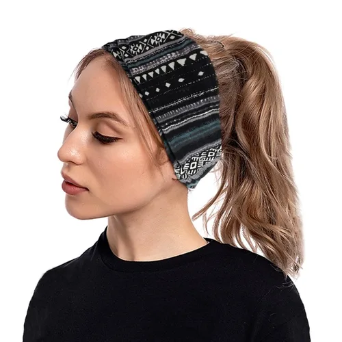Miniatura 5 de Diademas bohemias para mujer, bandas anchas elásticas para el cabello, bandas para la cabeza anudadas, bandas para la cabeza turbante para yoga