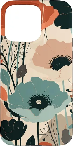 Miniatura 30 de Funda para iPhone 11 Pro Max Minimal Poppy Flower Boho Floral Cute Aesthetic