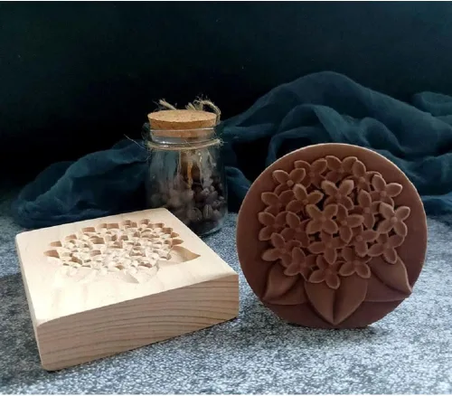 Miniatura 23 de Sello para galletas de búho 2 de madera - Molde tallado y prensa para pan de jengibre y galletas DIY (owl 2)