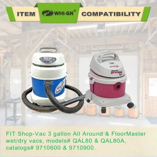Miniatura 4 de Paquete de 5 bolsas de vacío Shop Vac de 3 galones – 90669 Bolsas de vacío tipo C, parte # 9066900 9066933