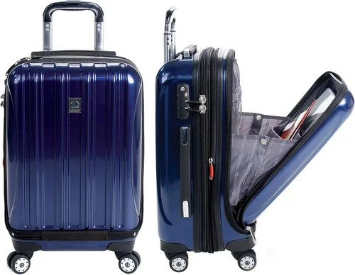Miniatura 8 de Delsey Paris - Helium Aero - Maletas con laterales rígidos expandibles con ruedas giratorias, Azul cobalto