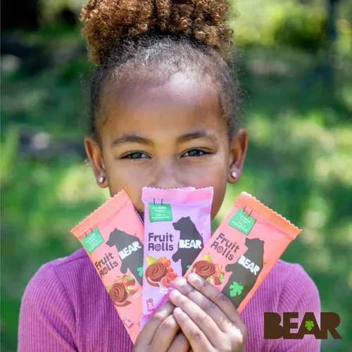 Miniatura 9 de BEAR Rollos de fruta real, paquete variado, 16 unidades (2 rollos por paquete)
