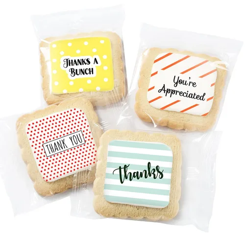 Miniatura 3 de Cesta de regalo de agradecimiento para hombres, mujeres, compañeros de trabajo, profesores, envueltas individualmente, paquete de 4 unidades, caja