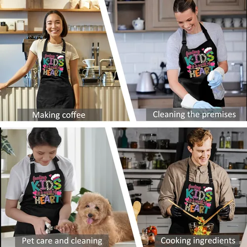 Miniatura 5 de Cafeteria Worker Gifts Adjustable Apron with Pockets, Lunch Lady Hero Appreciation Gifts