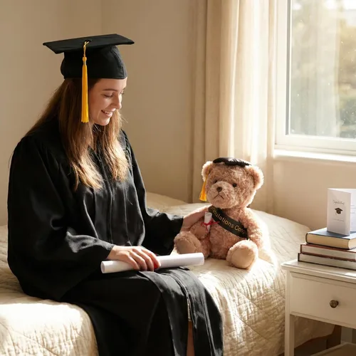 Miniatura 4 de WEIGEDU Oso de peluche de regalo de graduación con gorra, banda y diploma, regalo de graduación para niños, estudiantes, niños y niñas, 12 pulgadas