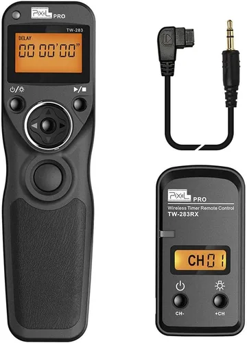 Miniatura 14 de Liberación de obturador remoto compatible con Panasonic, PIXEL TW-283 L1 con control remoto inalámbrico, cable de liberación de obturador compatible