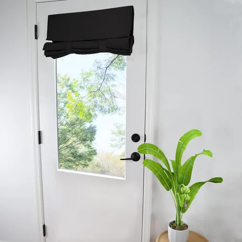 Miniatura 23 de WdFour Cortinas de puerta francesa con tacto sedoso, aislamiento térmico, reducción de ruido, cortinas opacas para puerta de vidrio y oficina