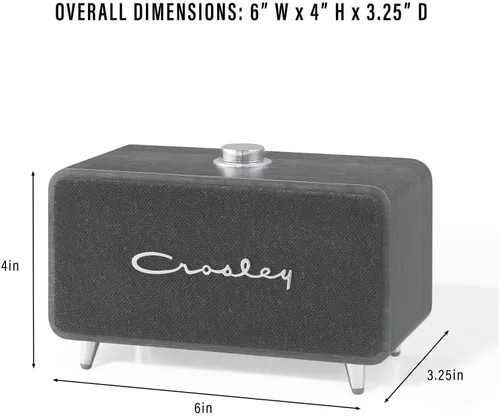 Miniatura 10 de Crosley CR3049A-WA Stanza Altavoz Bluetooth recargable portátil, nogal