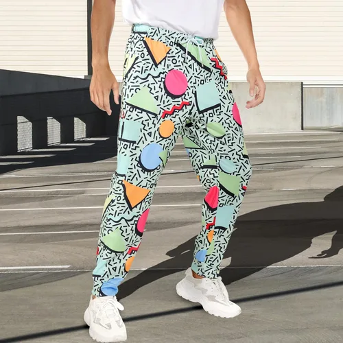 Miniatura 6 de Pantalones deportivos retro de los años 80 y 90 para hombres y mujeres, pantalones de entrenamiento vintage, pantalones deportivos, trajes