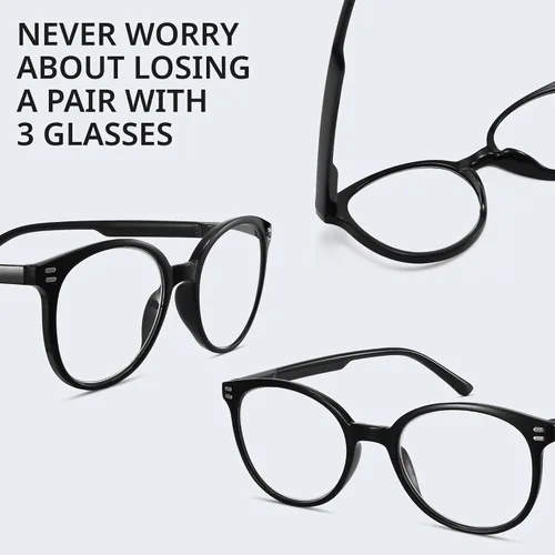 Miniatura 7 de GIBLOGO Reading Glasses for Women/Men Eye Glasses Blue Light Reading Glasses Cheaters Eyeglasses