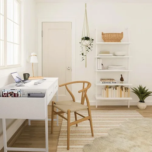 Miniatura 2 de DLisiting Escritorio de maquillaje sin espejo, pequeño tocador de 40 pulgadas para dormitorio de niñas, sala de estar, oficina en casa, pequeños