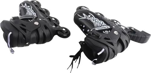 Miniatura 3 de Adjustable Inline Skates Indoor Outdoor Fitness Skates Kids Boys Girls Ladies Blue Black S M L