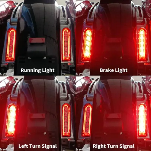 Miniatura 4 de Insertos de soporte para alforjas LED, panel de relleno para luz auxiliar del guardabarros, luces de freno y cola para Harley Electra Glide Road