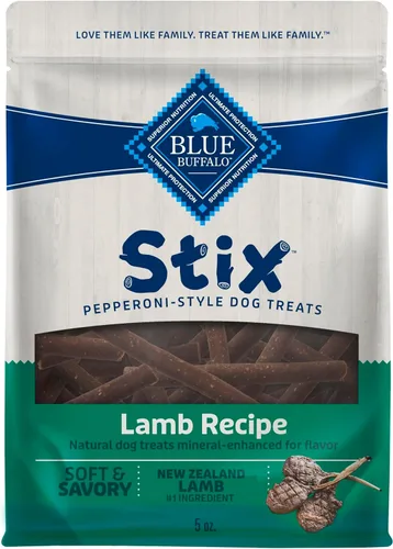 Miniatura 16 de Blue Buffalo Stix Pepperoni-Style - Golosinas para perros hechas con ingredientes naturales, receta de carne de res, bolsa de 13 onzas